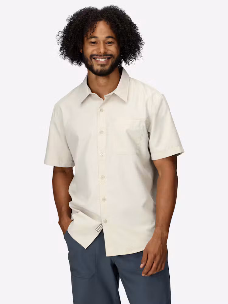 Men's AirExchange UPF 40 Short-Sleeve Collared Shirt (Fall 2025)