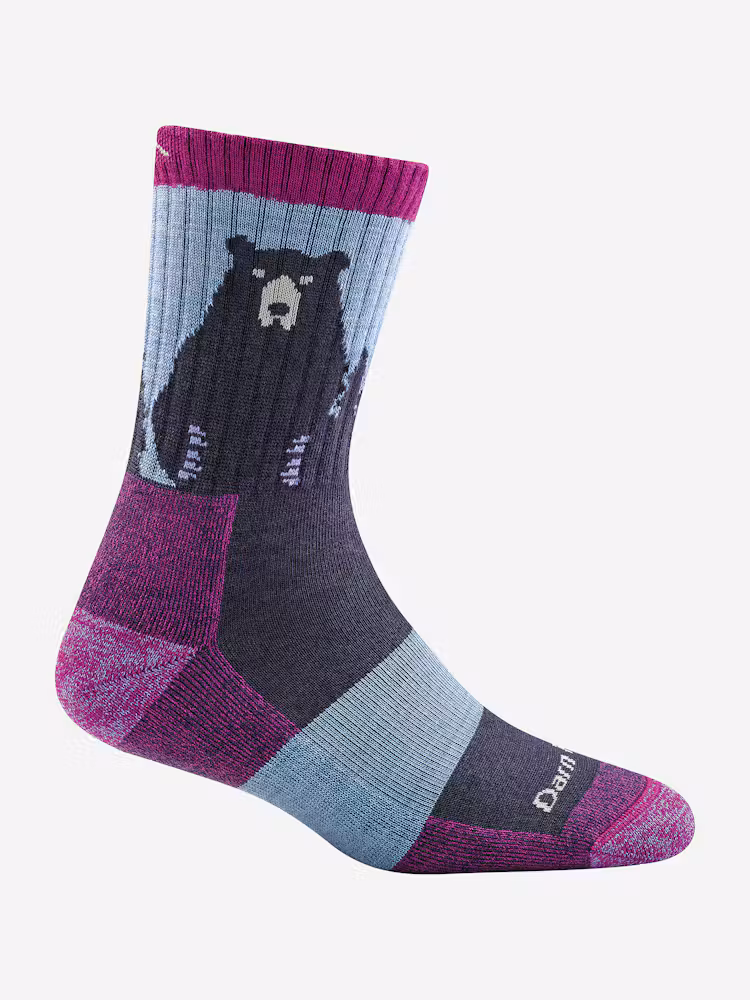 Darn Tough Women's Bear Town Micro Crew Lightweight Hiking Socks