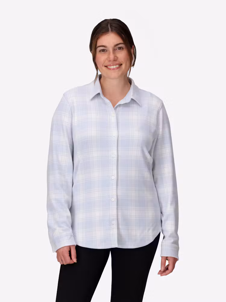 Women's Alpine Haven Soft Stretch Knit Flannel Long-Sleeve Shirt (Fall 2025)