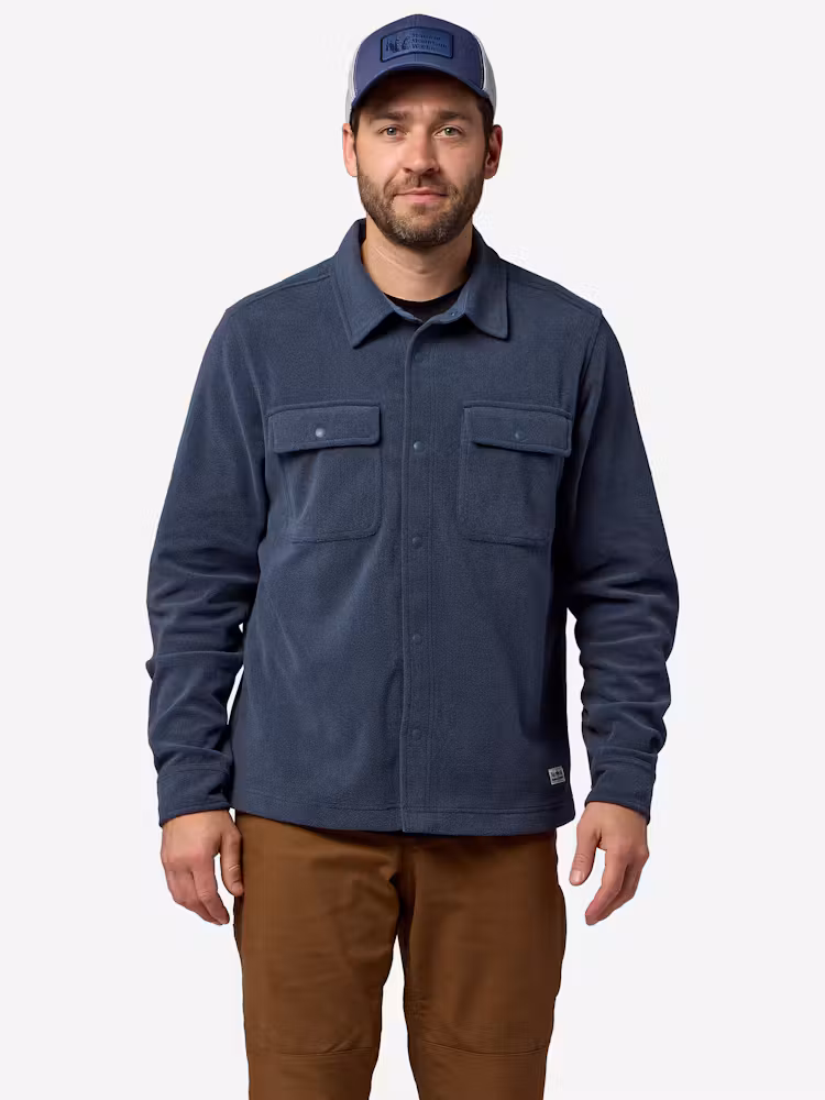 Men??s Felton Ultra Soft Fleece Long-Sleeve Shirt Jacket
