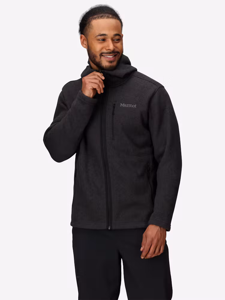 Men??s Drop Line Sweater Fleece Full-Zip Hoody
